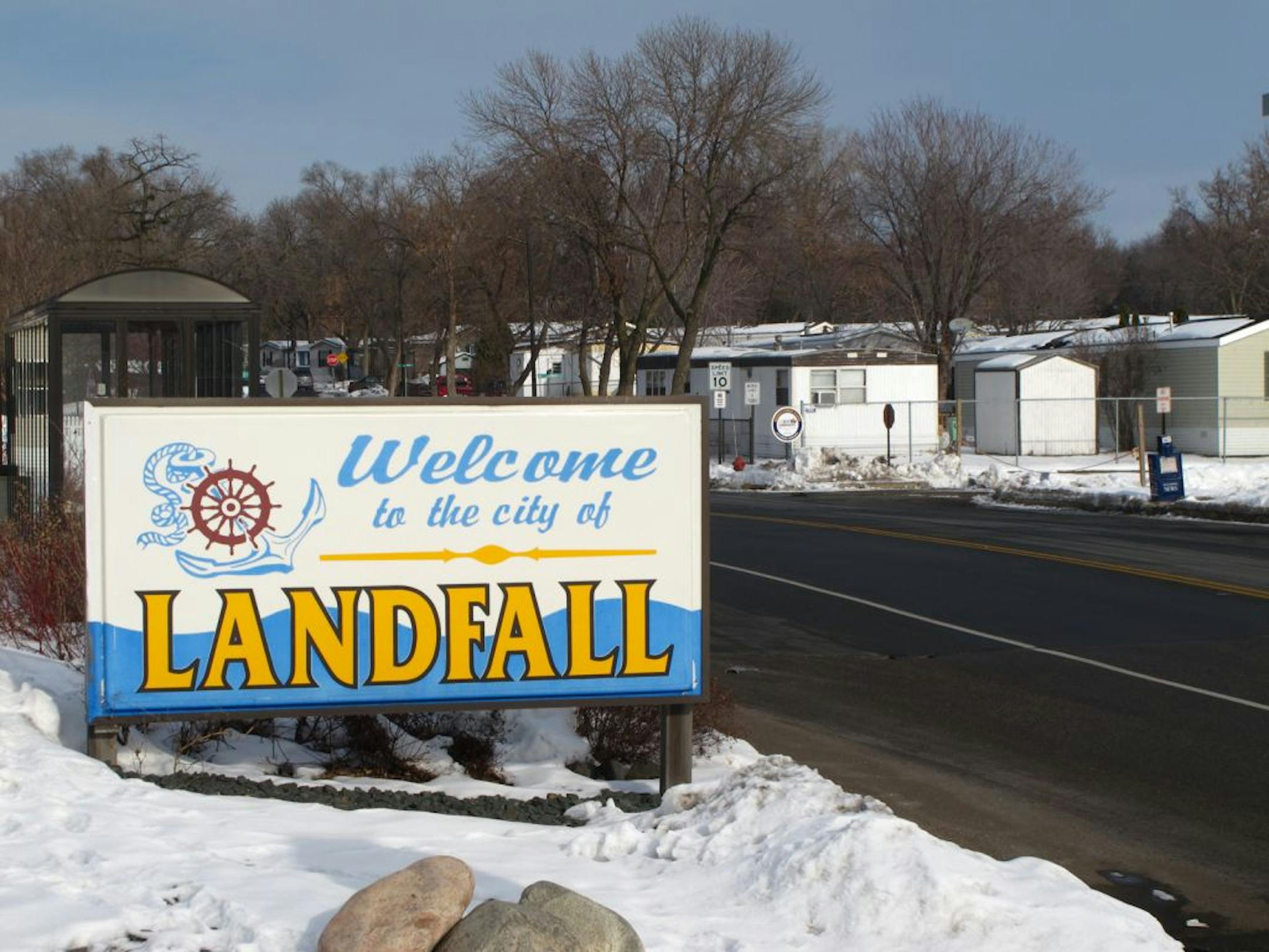 Landfall is a mobile home city of about 700 residents compressed between Tanners Lake and Oakdale.