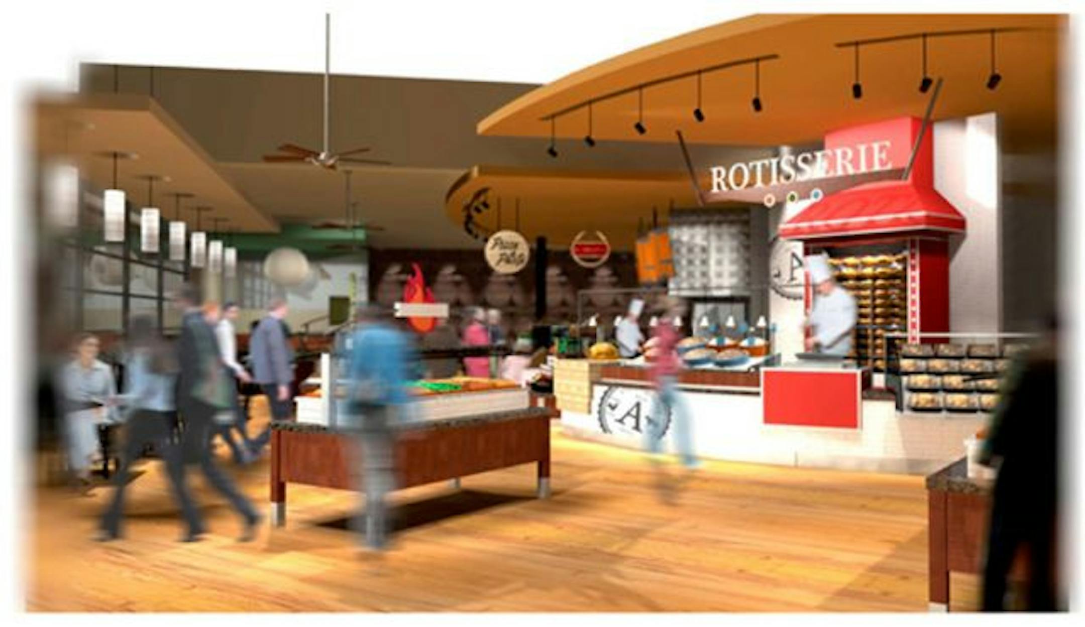 Rendering of revamped Byerly's store in Golden Valley.