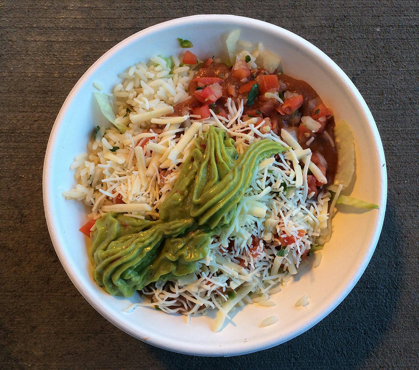 The vegetarian bowl at Senor Smokes.