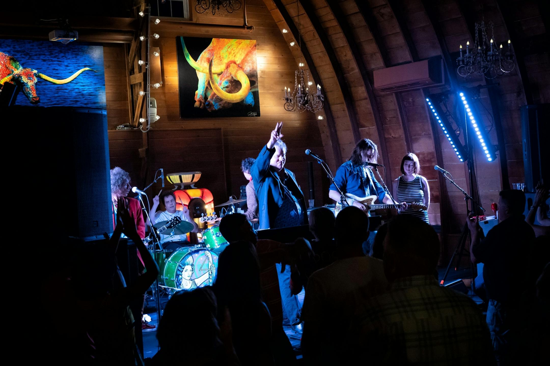 The Suburbs played a show for a crowd of around 150 at a private birthday party held in the Green Acres Event Center in Eden Prairie.