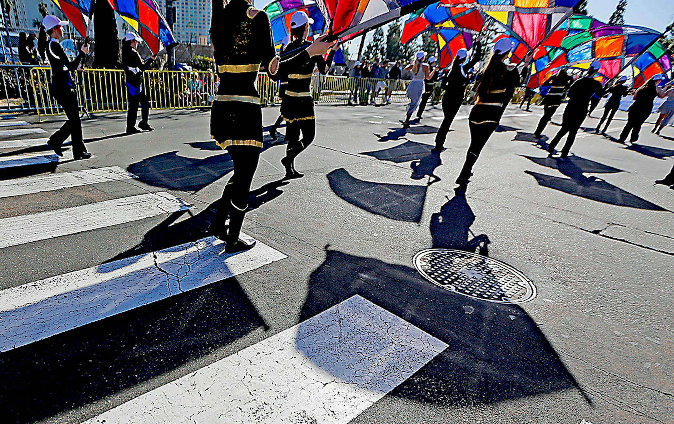 Spectators watched the Port of San Diego Holiday Bowl Parade Tuesday, December 27, 2016 in San Diego, CA. The parade is known to be America's largest balloon parade.