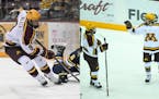 Two Gophers hockey forwards were awarded Big Ten Conference postseason honors Tuesday. Sammy Walker is the league's freshman of the year; Pitlick made