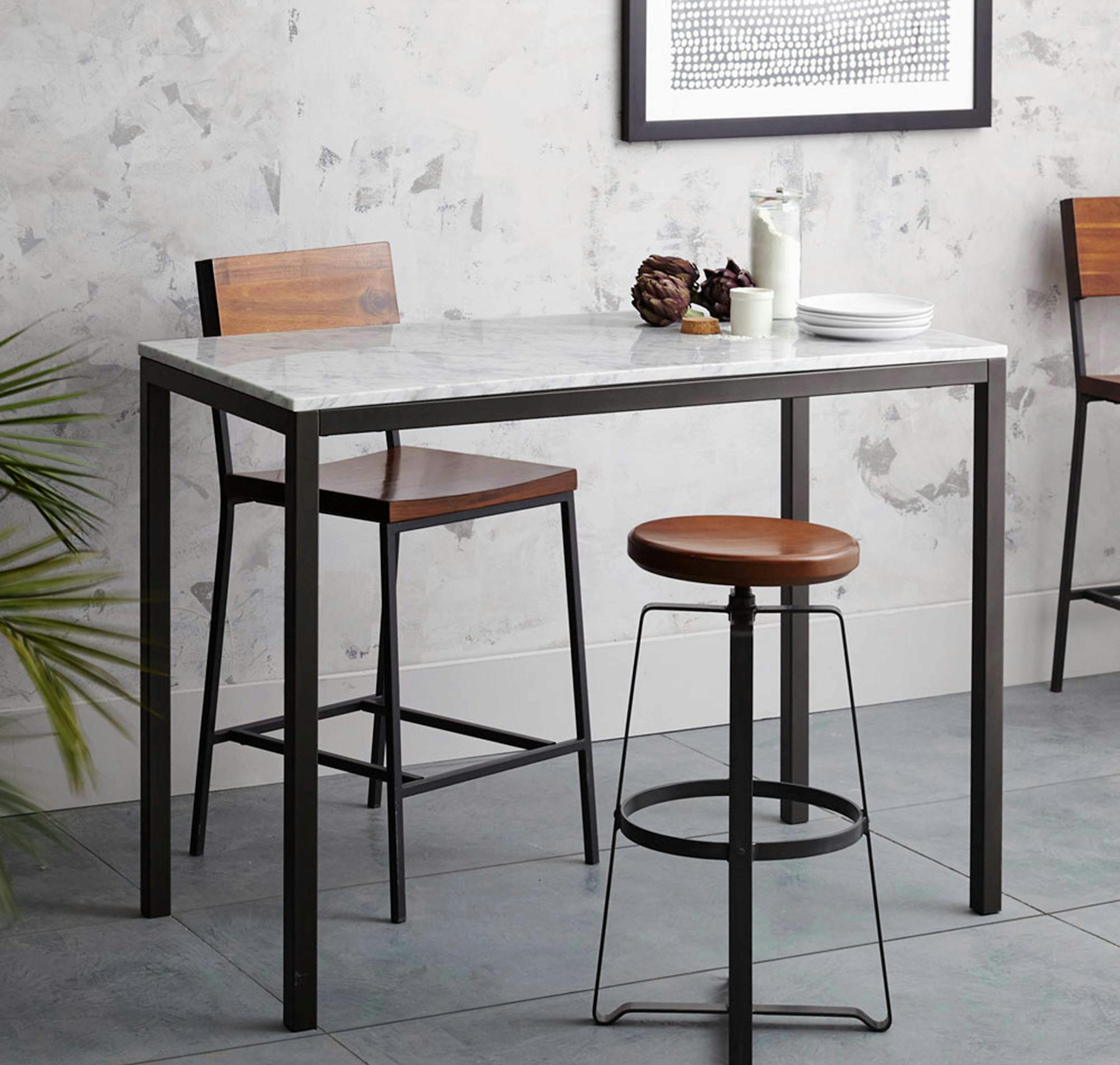 Box Frame Counter Marble Table from West Elm from $599. (Photo courtesy West Elm/TNS) ORG XMIT: 1175557