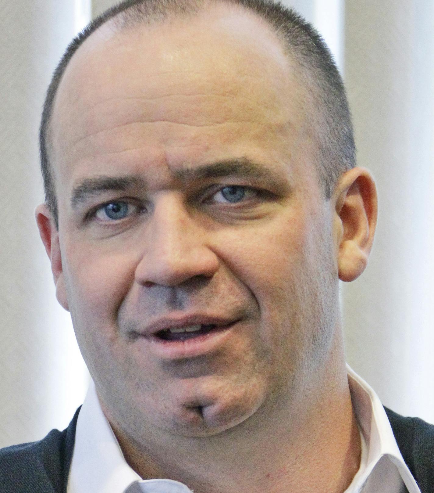 Penn State football coach Bill O'Brien is interviewed in his office in the Lasch Football Building on the Penn State University campus Monday, Jan. 23, 2012. O'Brien said it was an honor to follow legendary Penn State football coach Joe Paterno. (AP Photo/Gene J. Puskar)