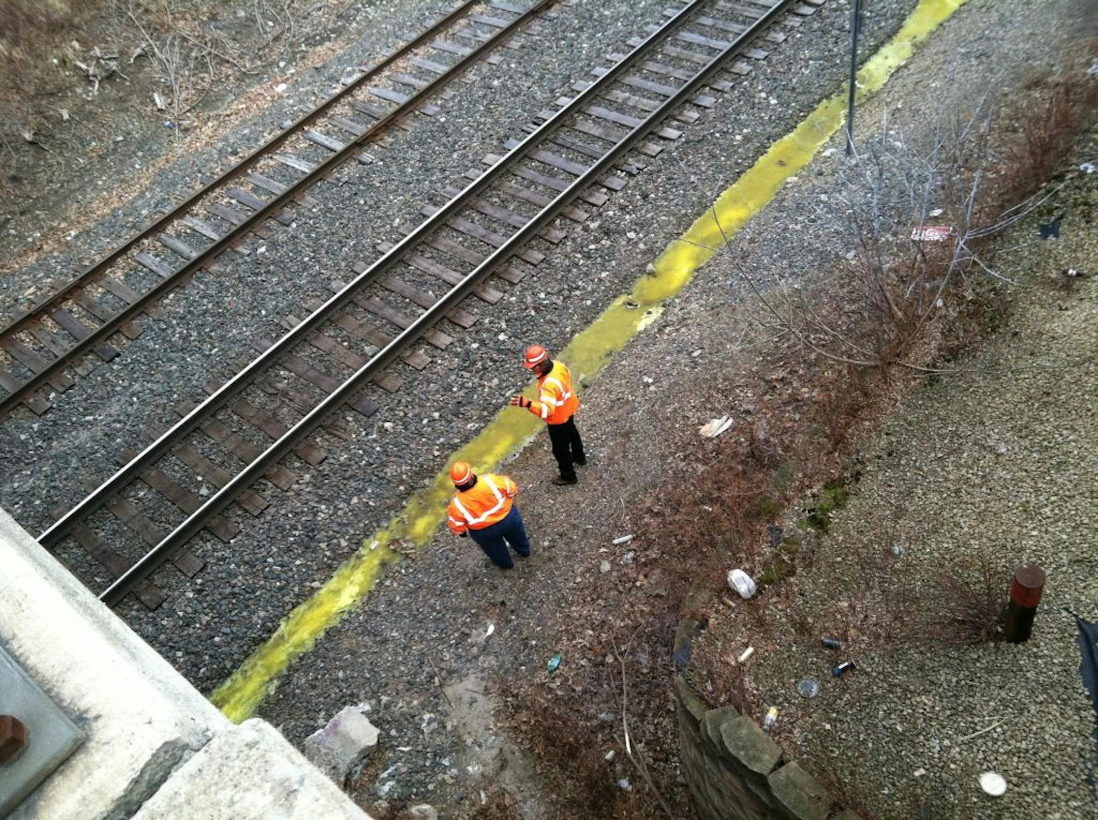 Workers began cleaning up a chromium spill near railroad tracks behind Superior Plating in Minneapolis on Wednesday. The 92-year-old metal finishing business has filed for bankruptcy and is shutting down.
