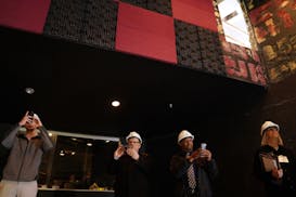Visitors toured the Capri Theater, where Prince had his first solo concert in 1979, as the theater broke ground on a renovation and expansion that's e
