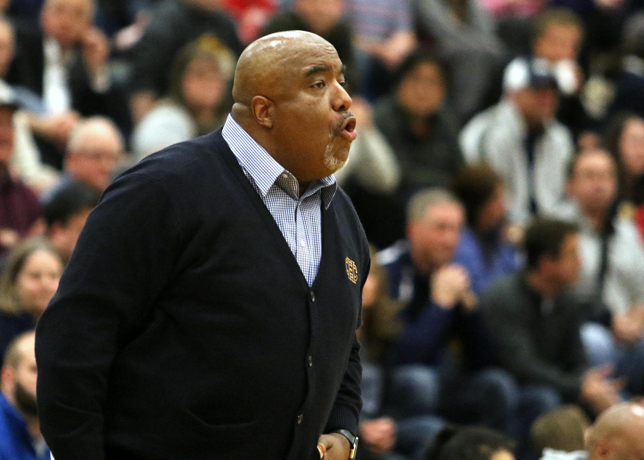 Columbia Heights coach Willie Braziel