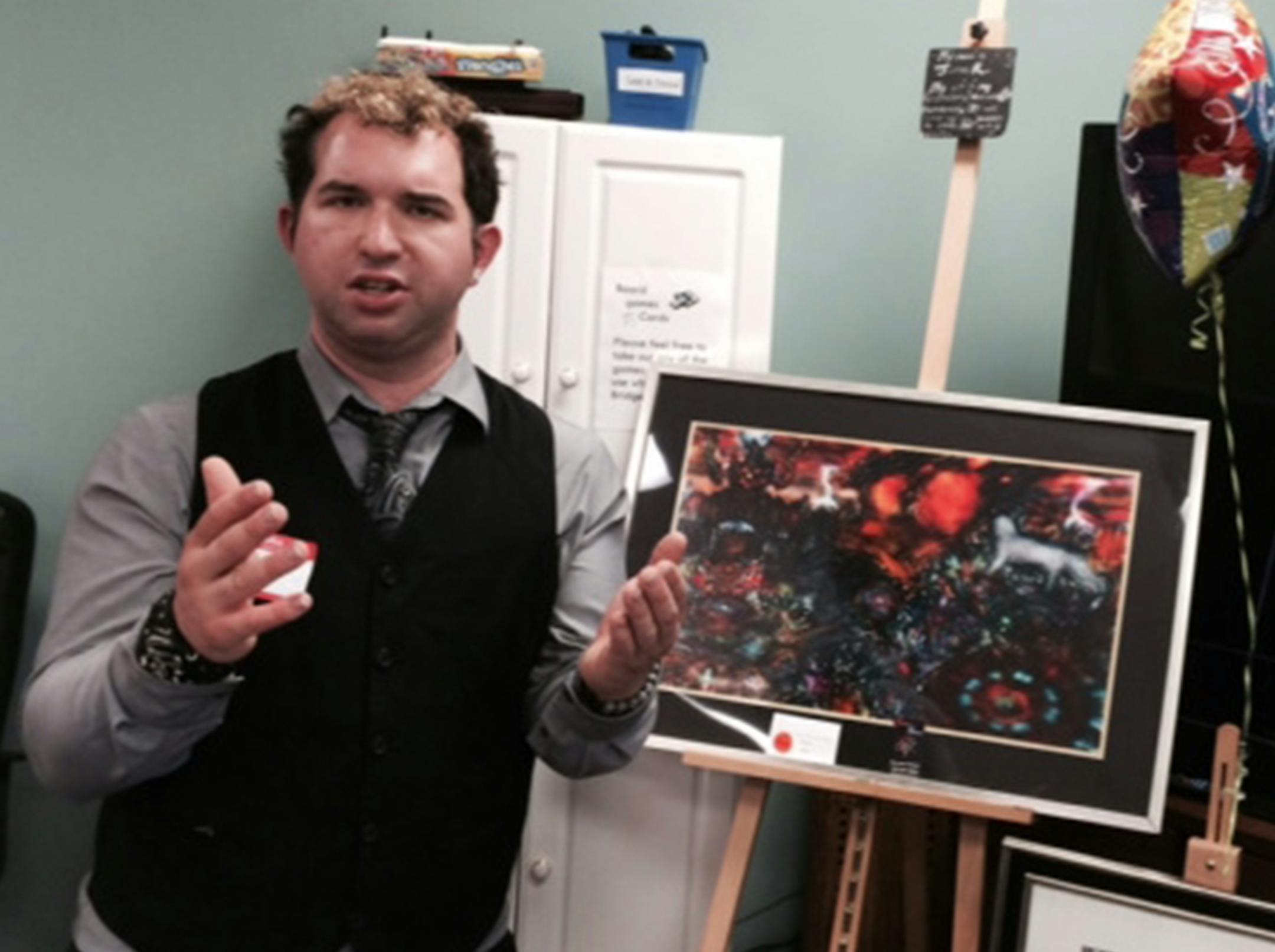 James Paul Ross, a digital concept artist from Andover, recently sold one of his pieces for $400. Photo by Shannon Prather