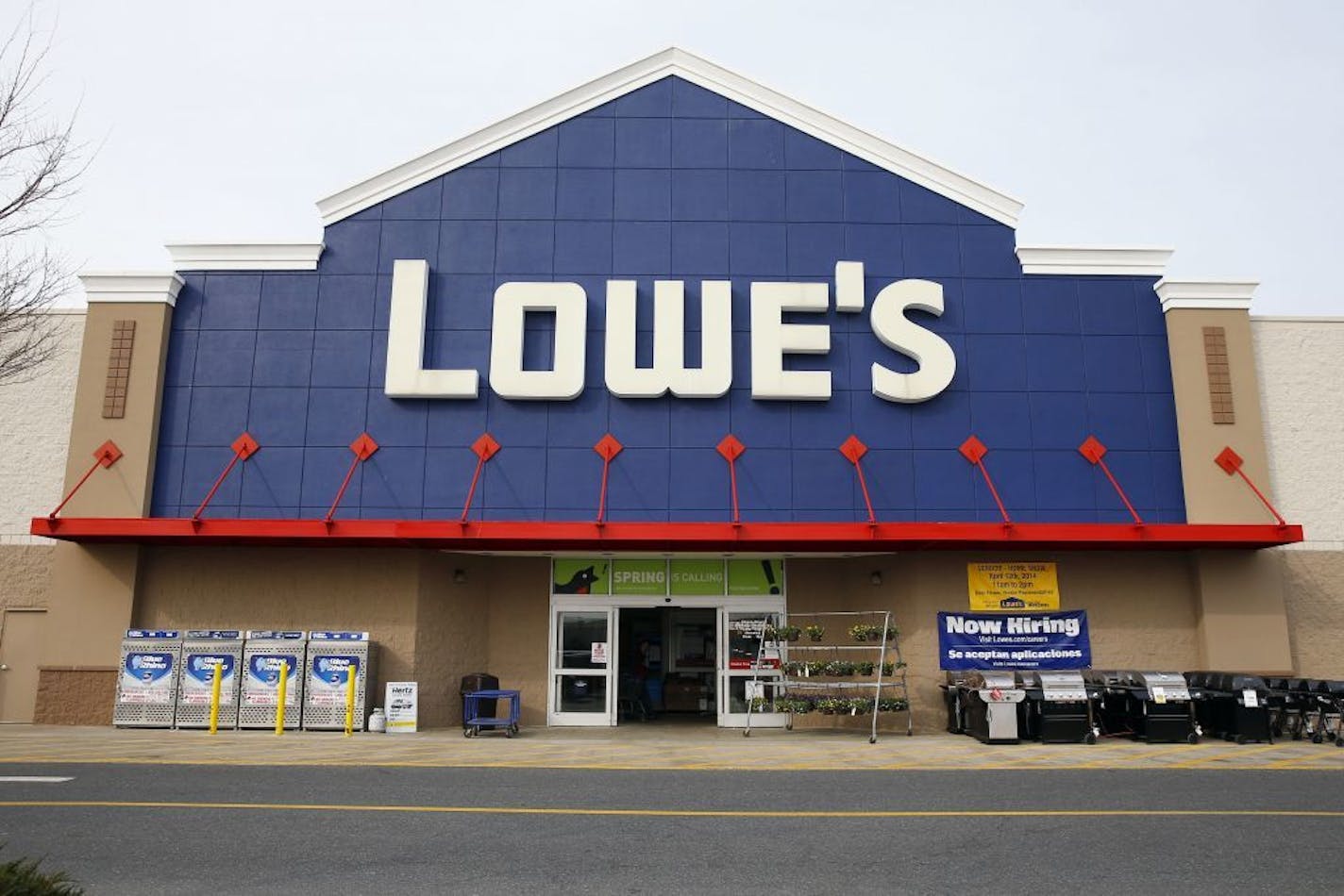 FILE - This March 25, 2014, file photo, shows a Lowe's store in Philadelphia. Lowe's reports financial earnings on Wednesday, May 18, 2016.