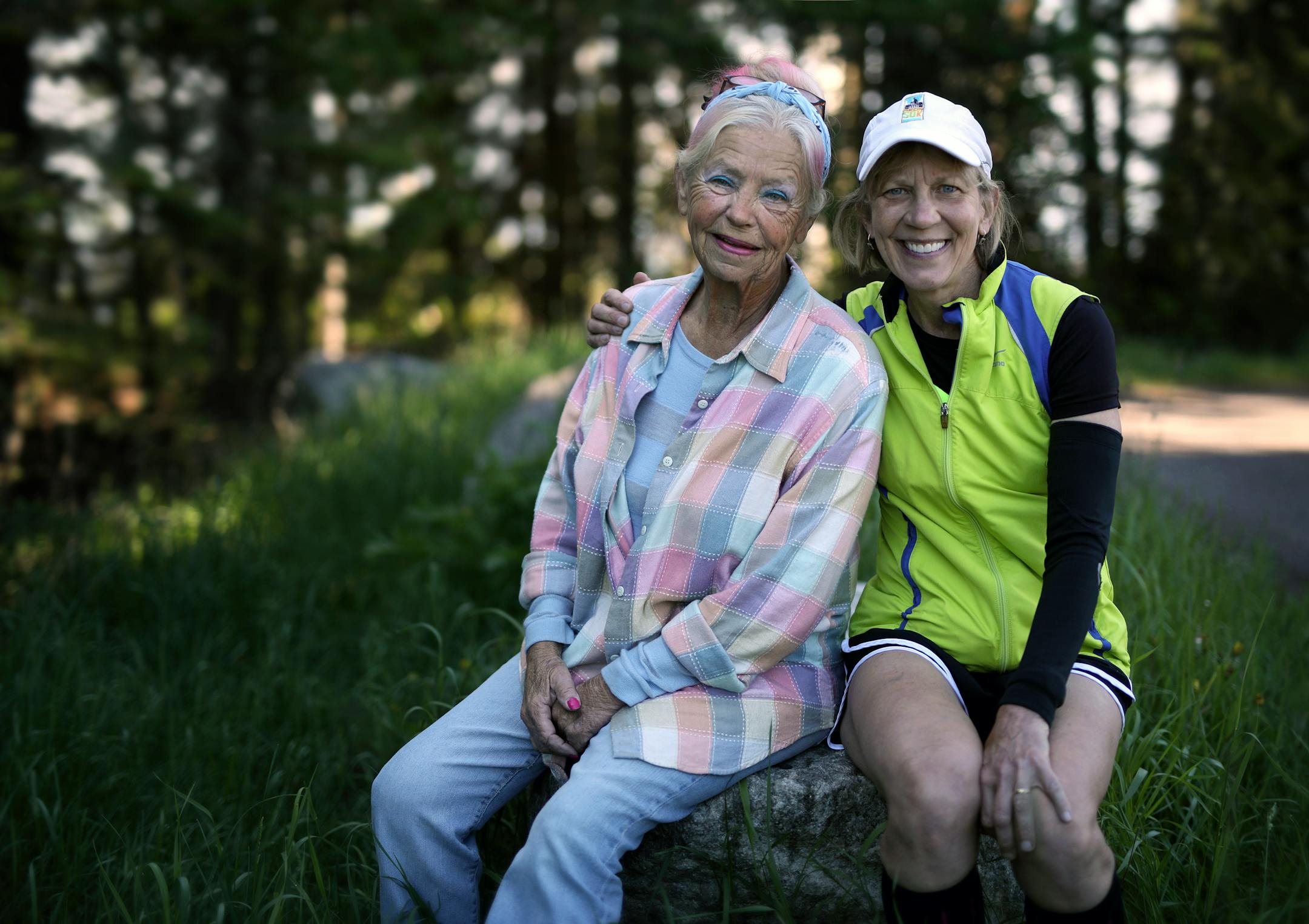 Shuttle driver Harriet Quarles, left, suffers many unprepared hikers. McManus made sure she wasn't one of them.