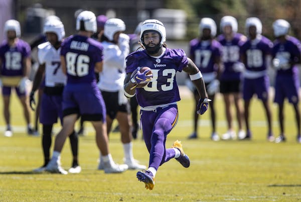 Vikings running back Dalvin Cook at minicamp last month.