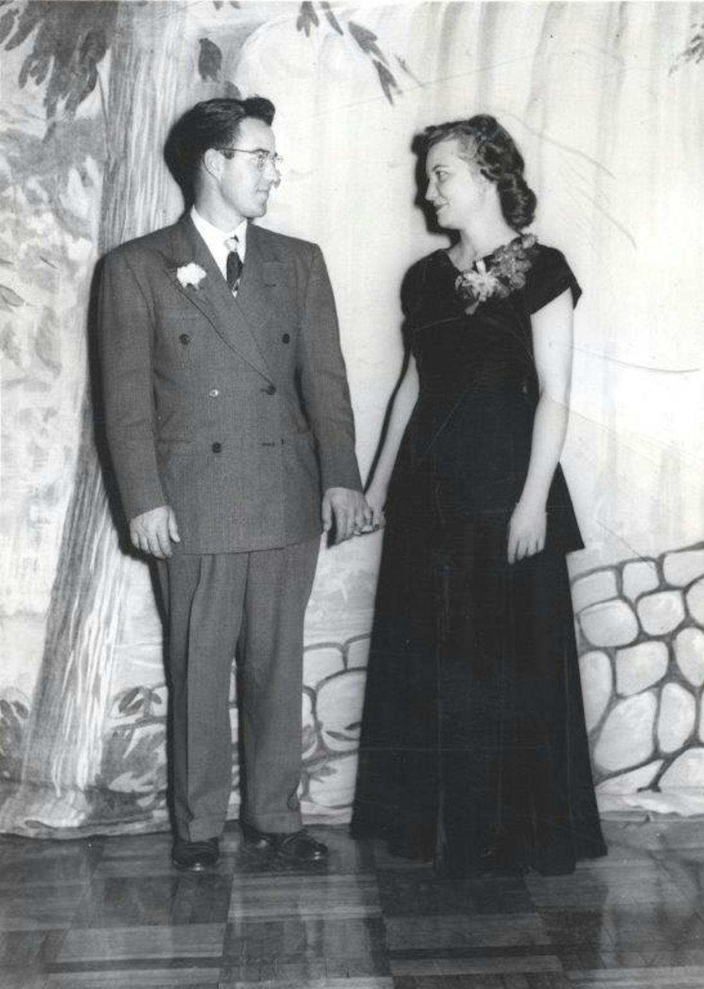 Gerald and Henrietta Rauenhorst on their first date at UST's Tiger Homecoming Dance. Provided photo