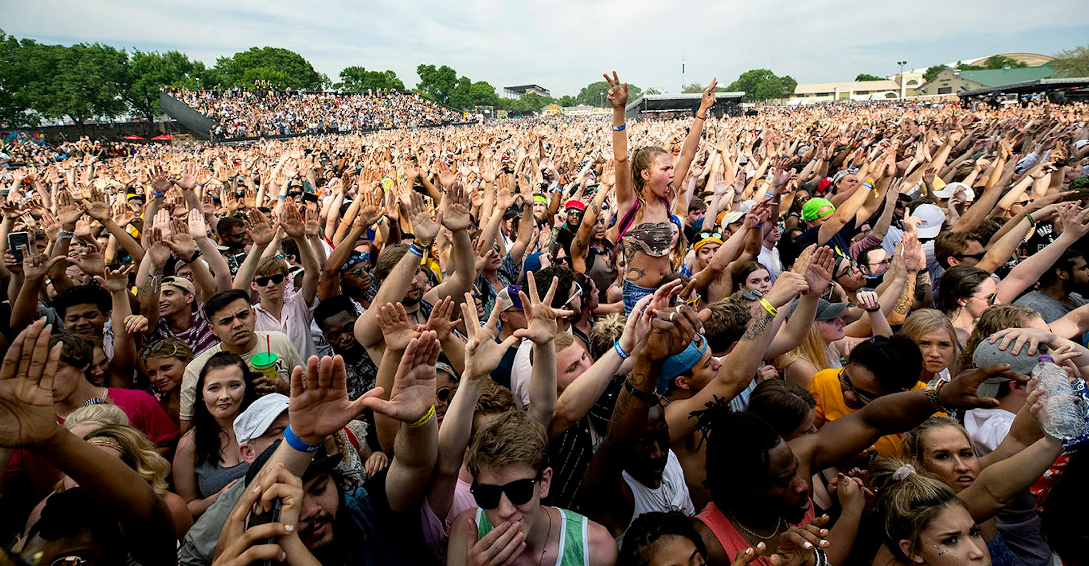 Fans cheered a performance by the Wu-Tang Clan.