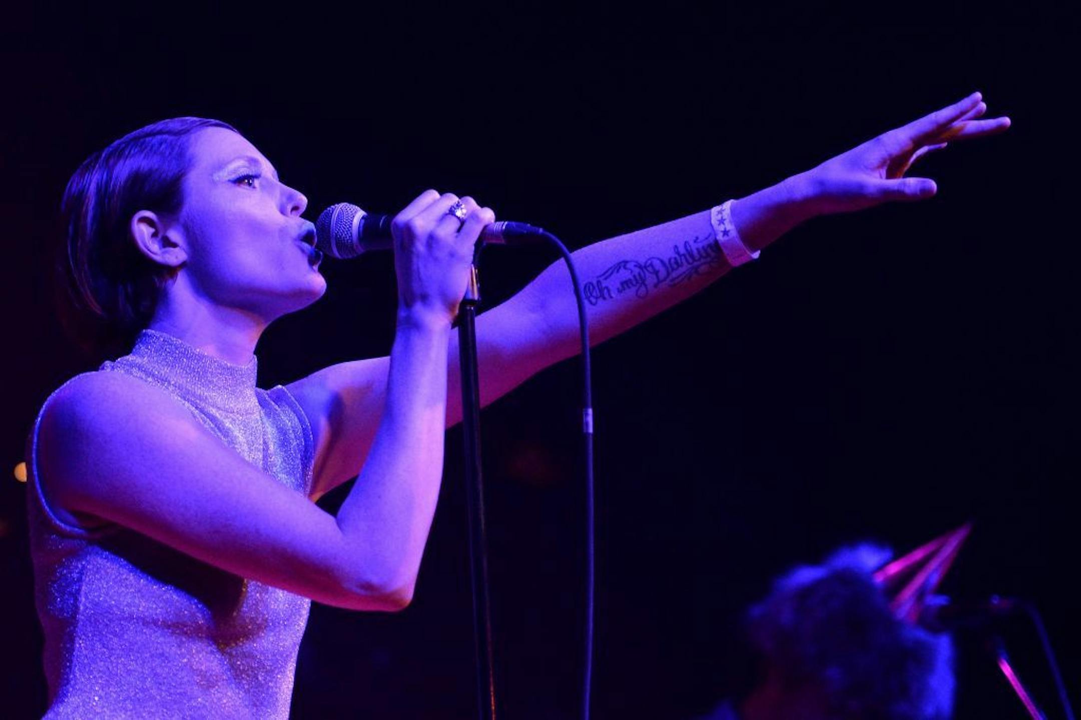 Gramma's Boyfriend's Haley Bonar performs Saturday night during the second half of the Current's eleventh birthday bash at First Avenue's main room.