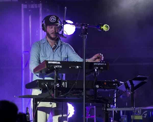 Justin Vernon performed with Bon Iver Saturday night.