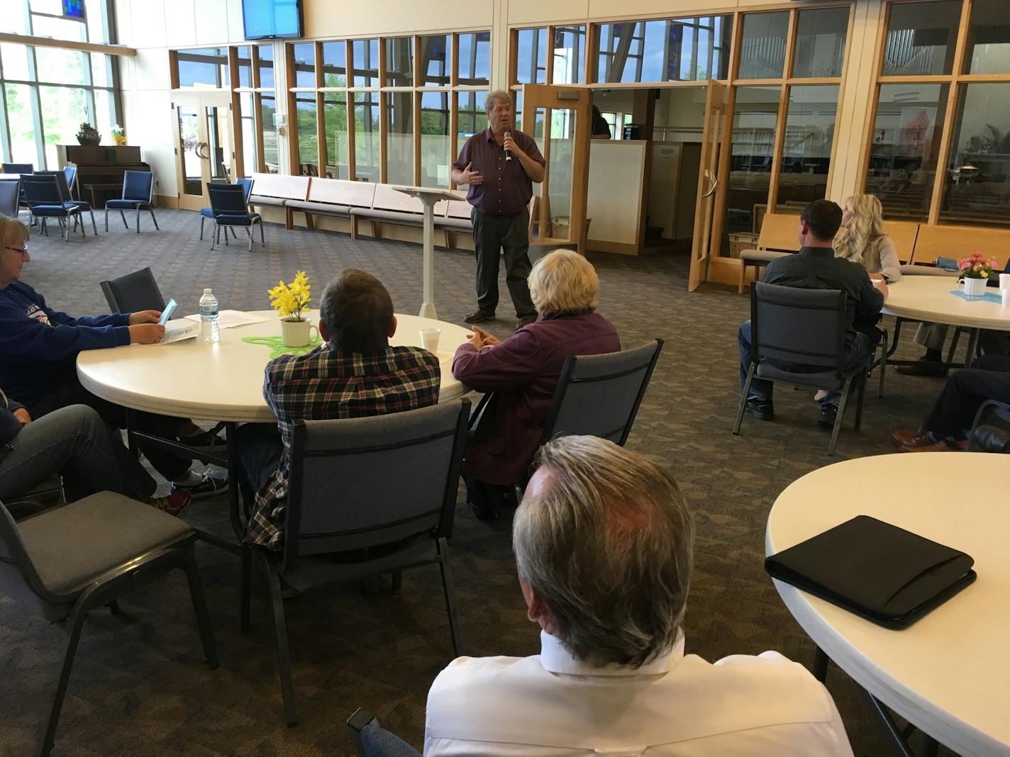 "We're embracing this project," East Bethel Mayor Steve Voss told residents at a community gathering Monday. About 50 turned out to hear about the proposal.