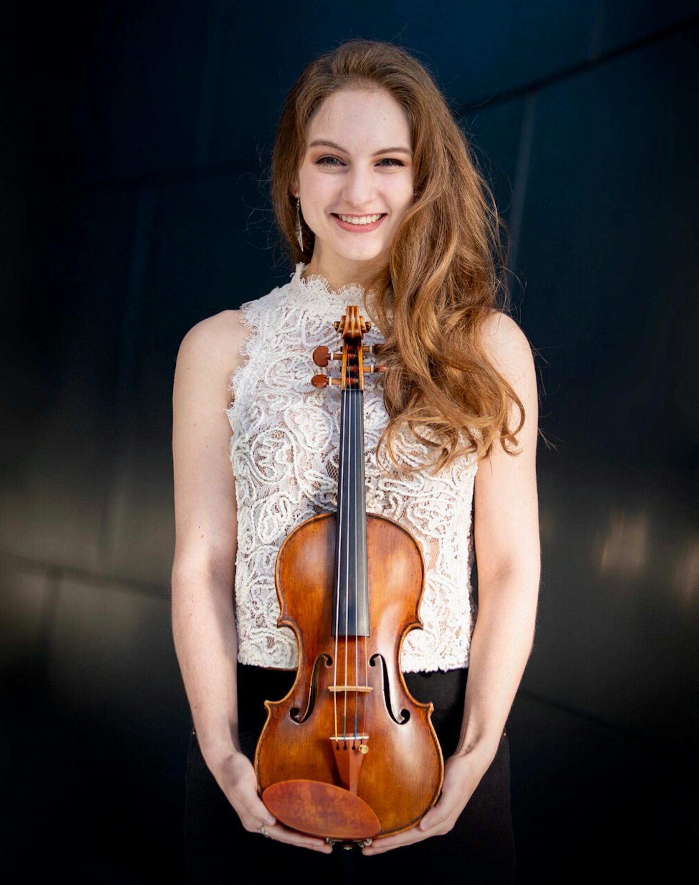 MN Orchestra's new assistant concertmaster, 22-year-old Felicity James. Photo courtesy of Minnesota Orchestra.