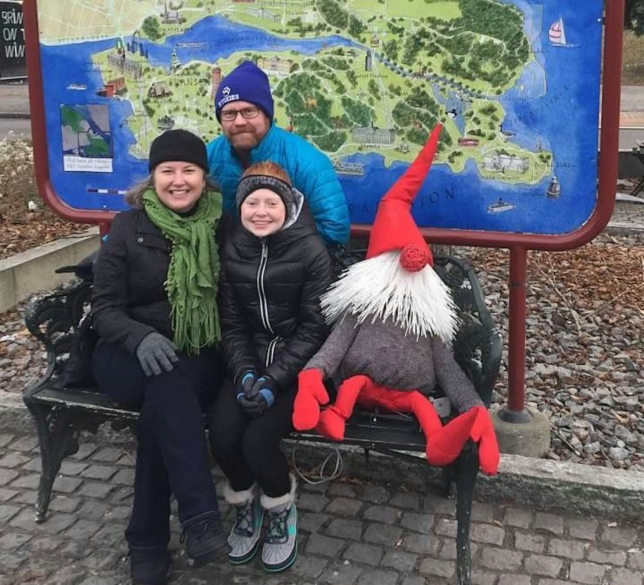 provided Barbara and Cully Johnson with daughter Signe, in Sweden on the trip that inspired their kitchen makeover