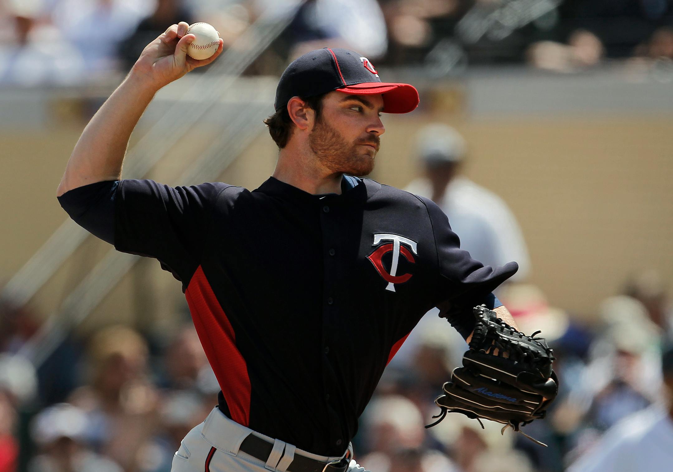 Liam Hendriks, making his first spring start Wednesday, gave up two runs on four hits against Detroit.