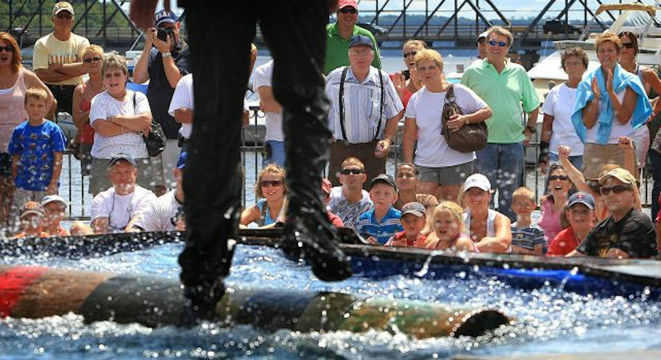 Lumberjack Days drew tens of thousands of people to Stillwater each year.