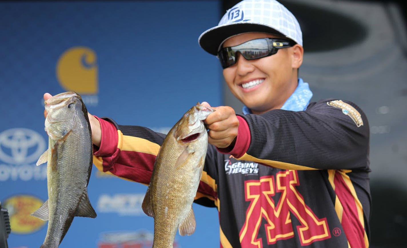 Trevor Lo, fishing for the University of Minnesota, won the national collegiate bass fishing title in 2015. He'll appear at the Northwest Sportshow beginning Thursday at the Minneapolis Convention Center.