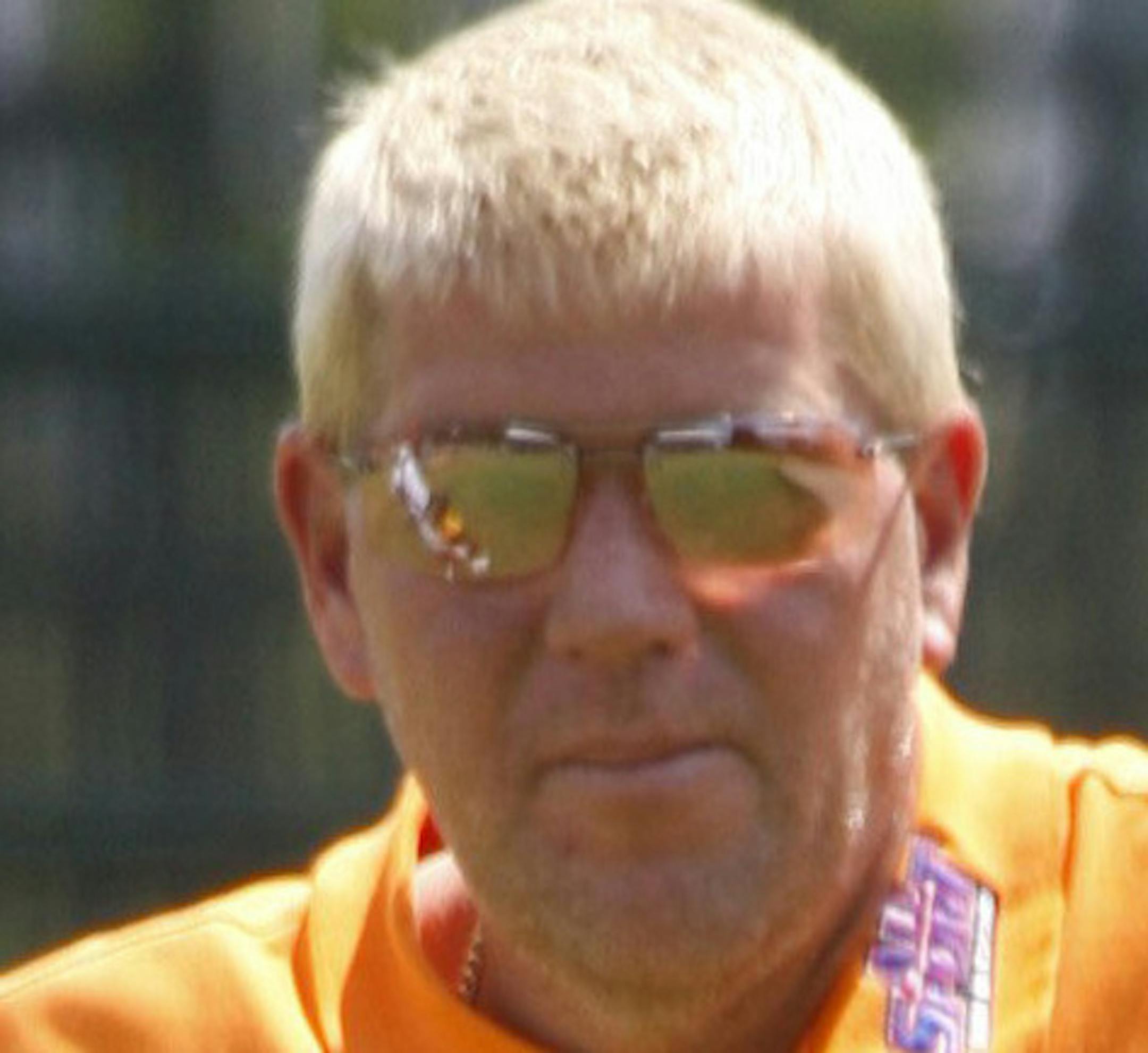 John Daly waits to putt at eighteen during the Buick Open golf tournament pro-am at Warwick Hills in Grand Blanc Township, Michigan, Wednesday, July 29, 2009. (Kirthmon F. Dozier/Detroit Free Press/MCT)