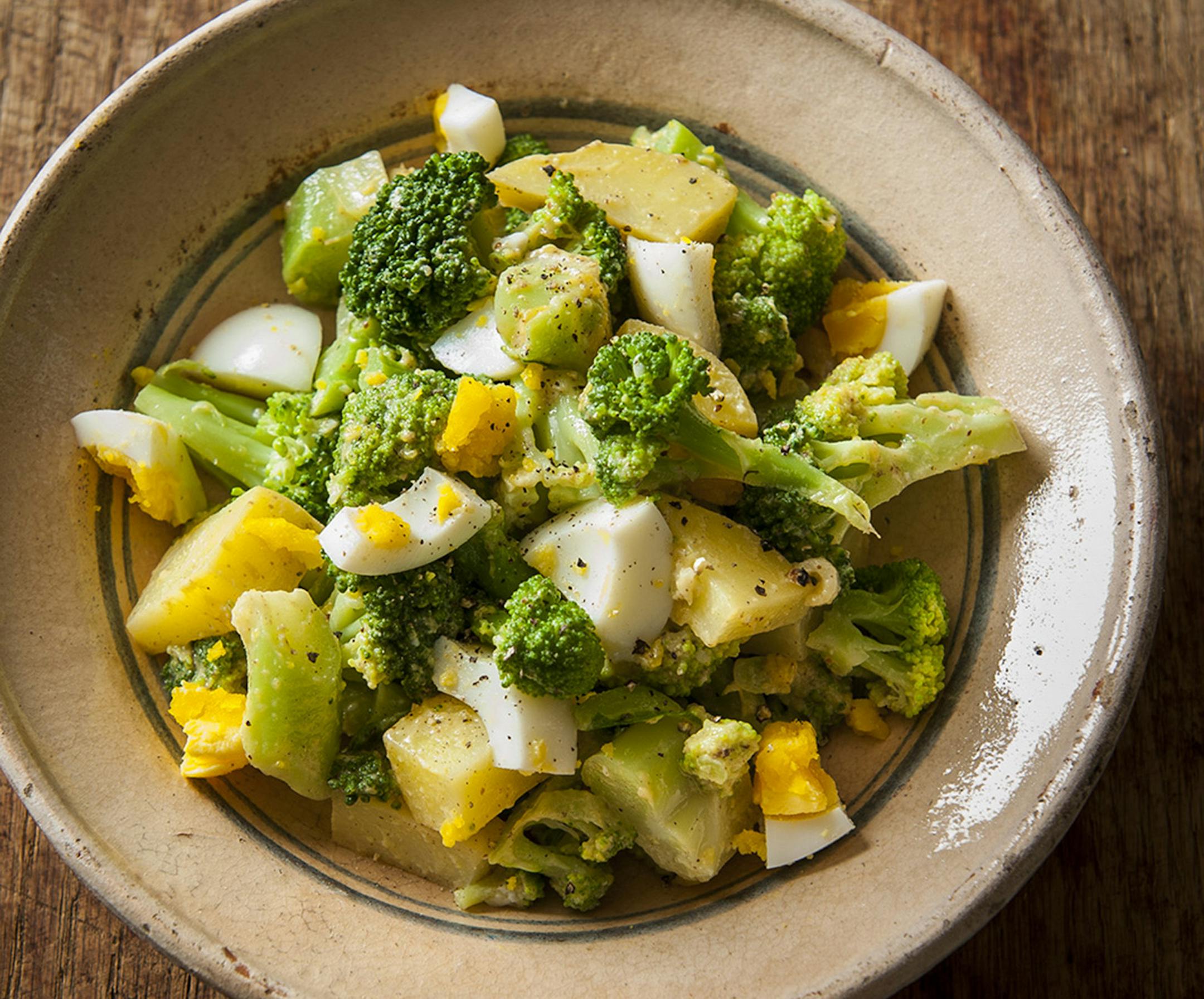 Broccoli and Potatoes With Sauce Gribiche