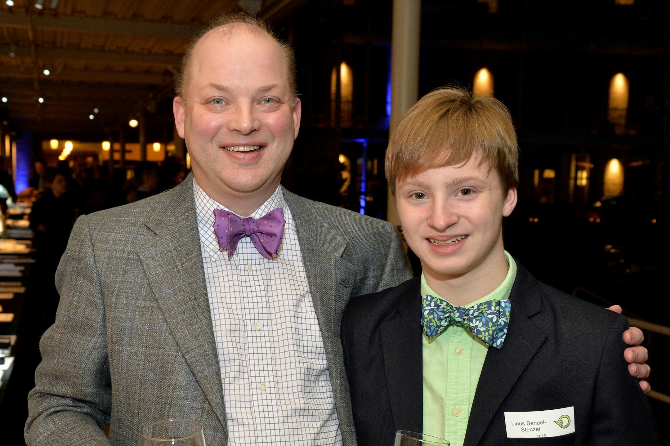 Michael Bendel-Stenzel and his son, Linus.