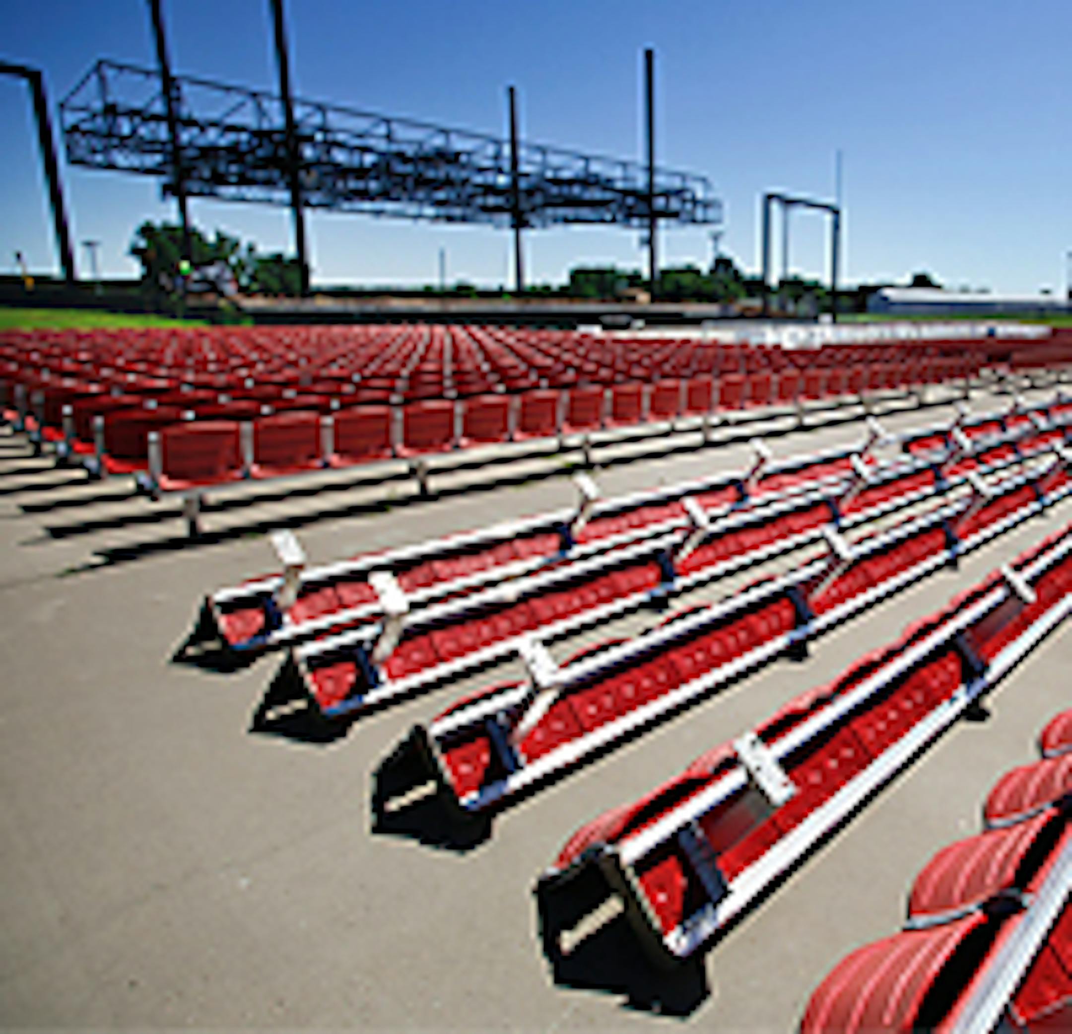 Permanent chairs were added