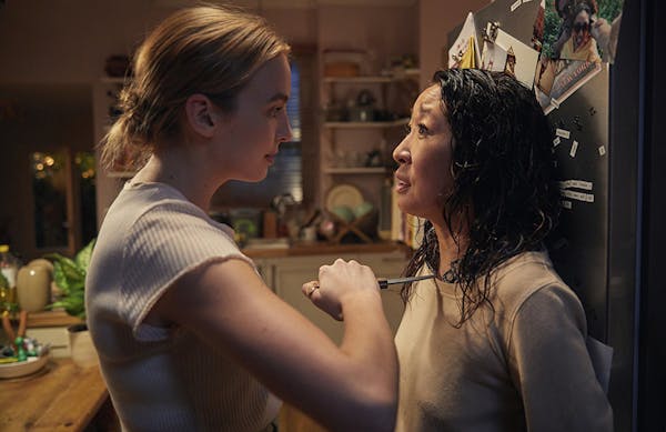 Sandra Oh and Jodie Comer in "Killing Eve." (BBC America) ORG XMIT: 1265657