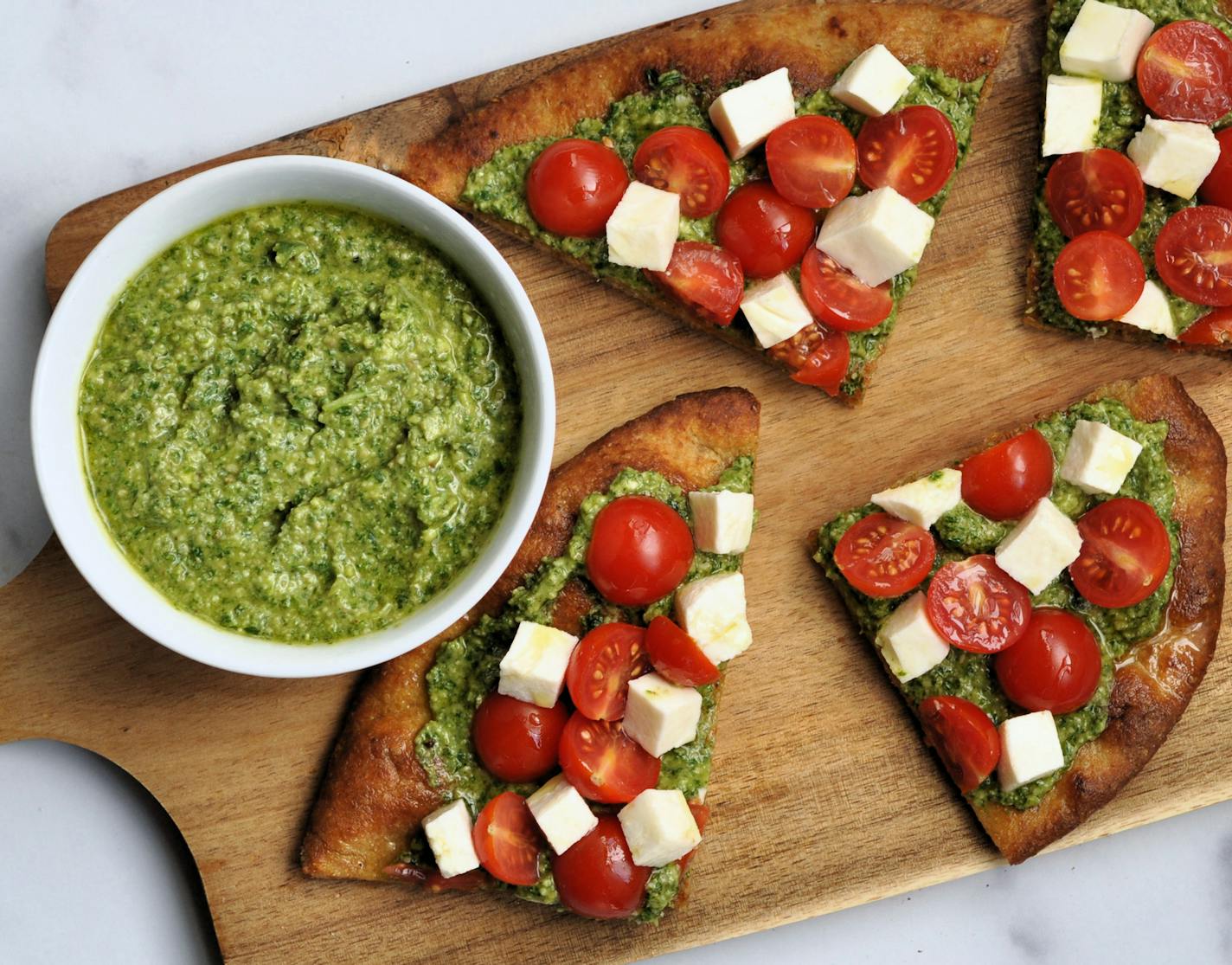 Experiment with ingredients when making pesto. This version uses arugula and walnuts instead of the traditional basil and pine nuts. Recipe and photo by Meredith Deeds, Special to the Star Tribune