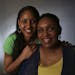 Minnesota Lynx basketball star Maya Moore, left, posed with her mother Kathryn Moore at Target Center