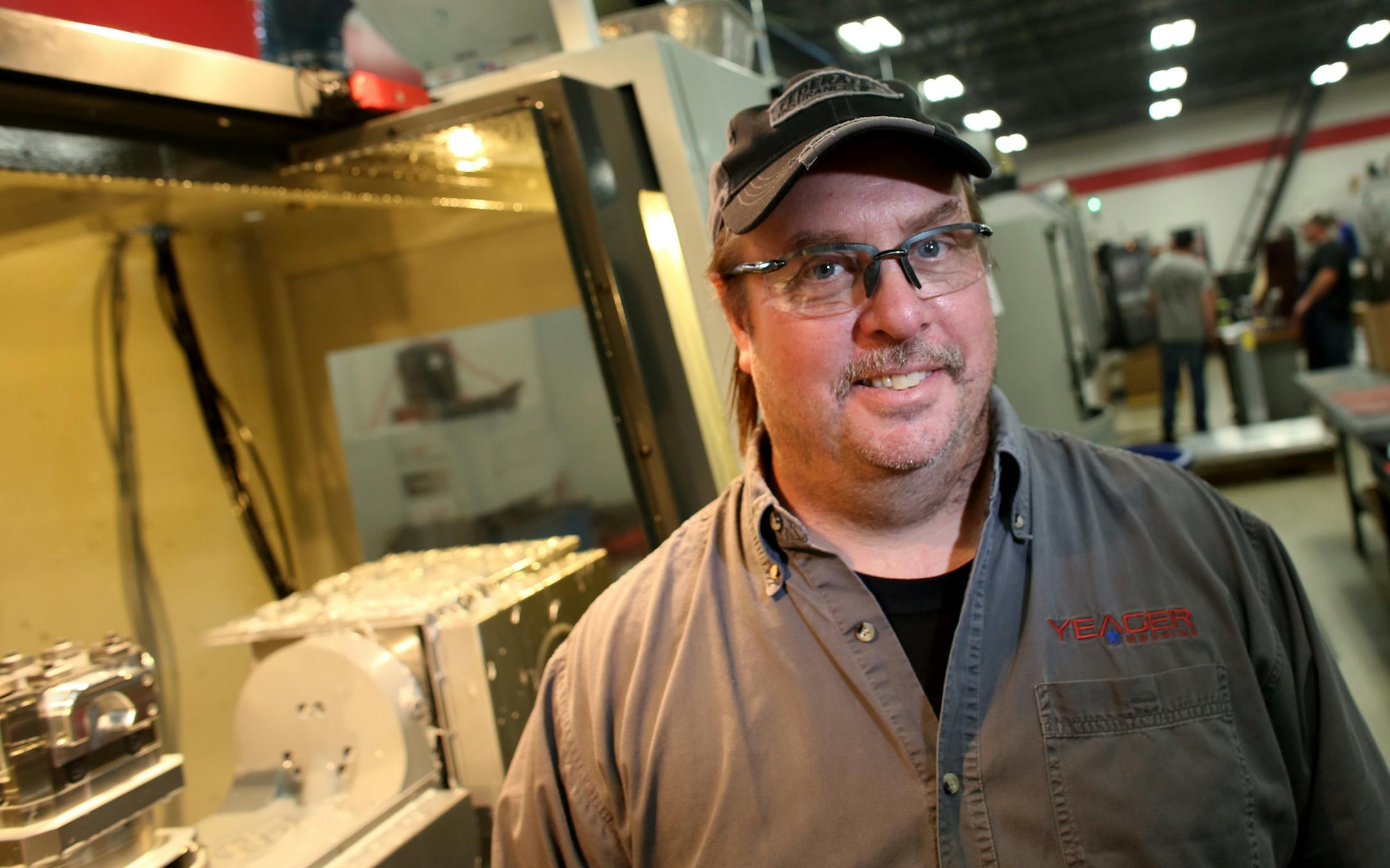 Mike Yeager, president of Yeager Machine, starting July 1st will not longer have to pay sales taxes on his machines. ] (KYNDELL HARKNESS/STAR TRIBUNE) kyndell.harkness@startribune.com At Yeager Machine in Norwood Young America Min., Tuesday, June 30, 2015.
