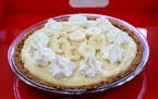 Banana Cream Pie, step by step process for making crust and custard Friday, April 10, 2015, in Edina, MN.](DAVID JOLES/STARTRIBINE)djoles@startribune.