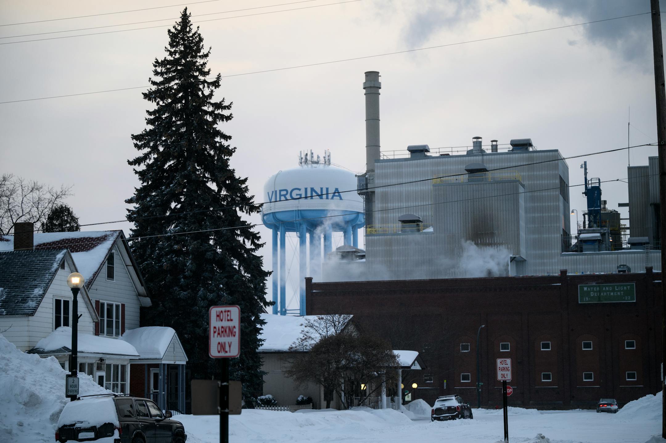 The town of Virginia, Minn. Tuesday, Feb. 22, 2022