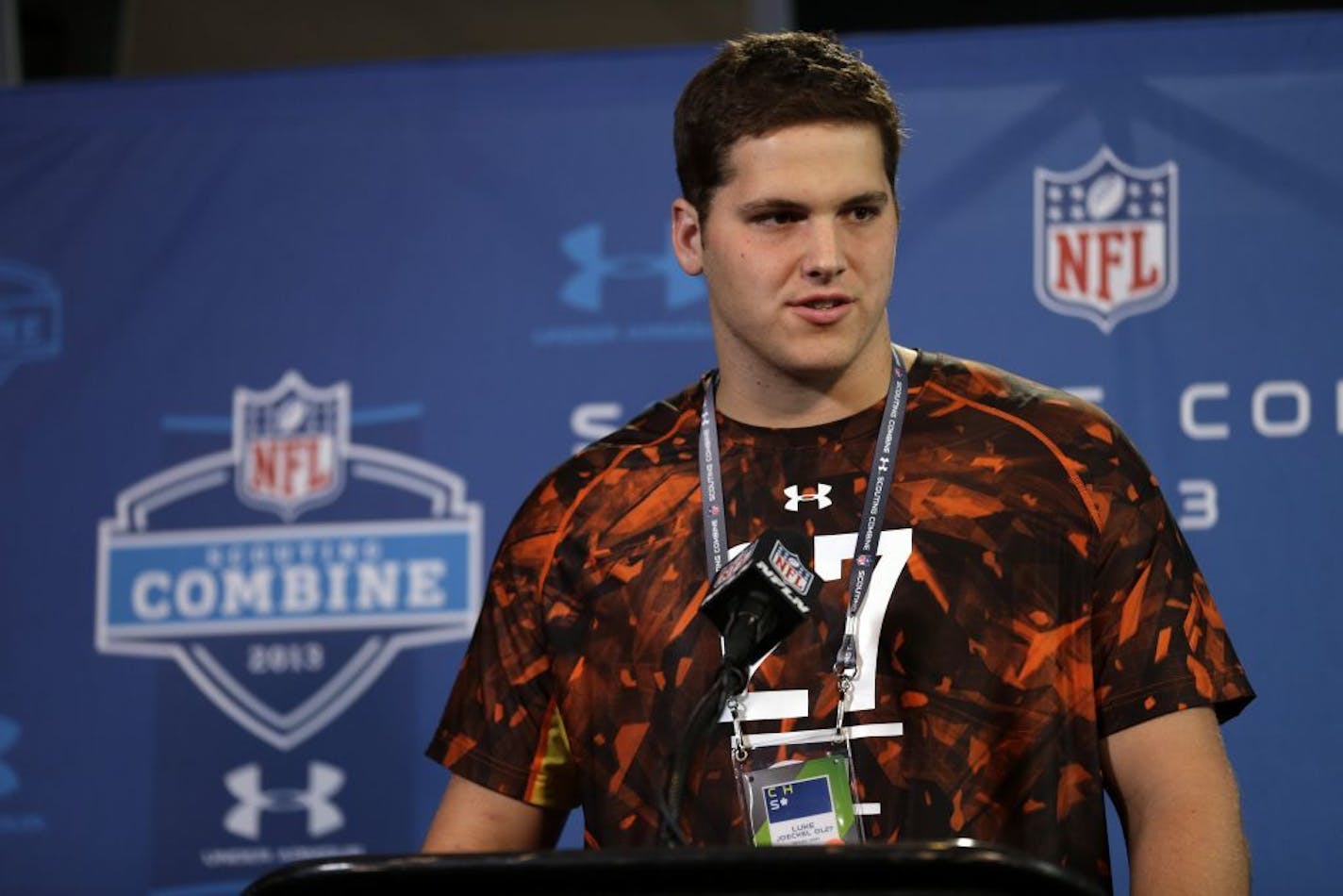 Texas A&M offensive lineman Luke Joeckel