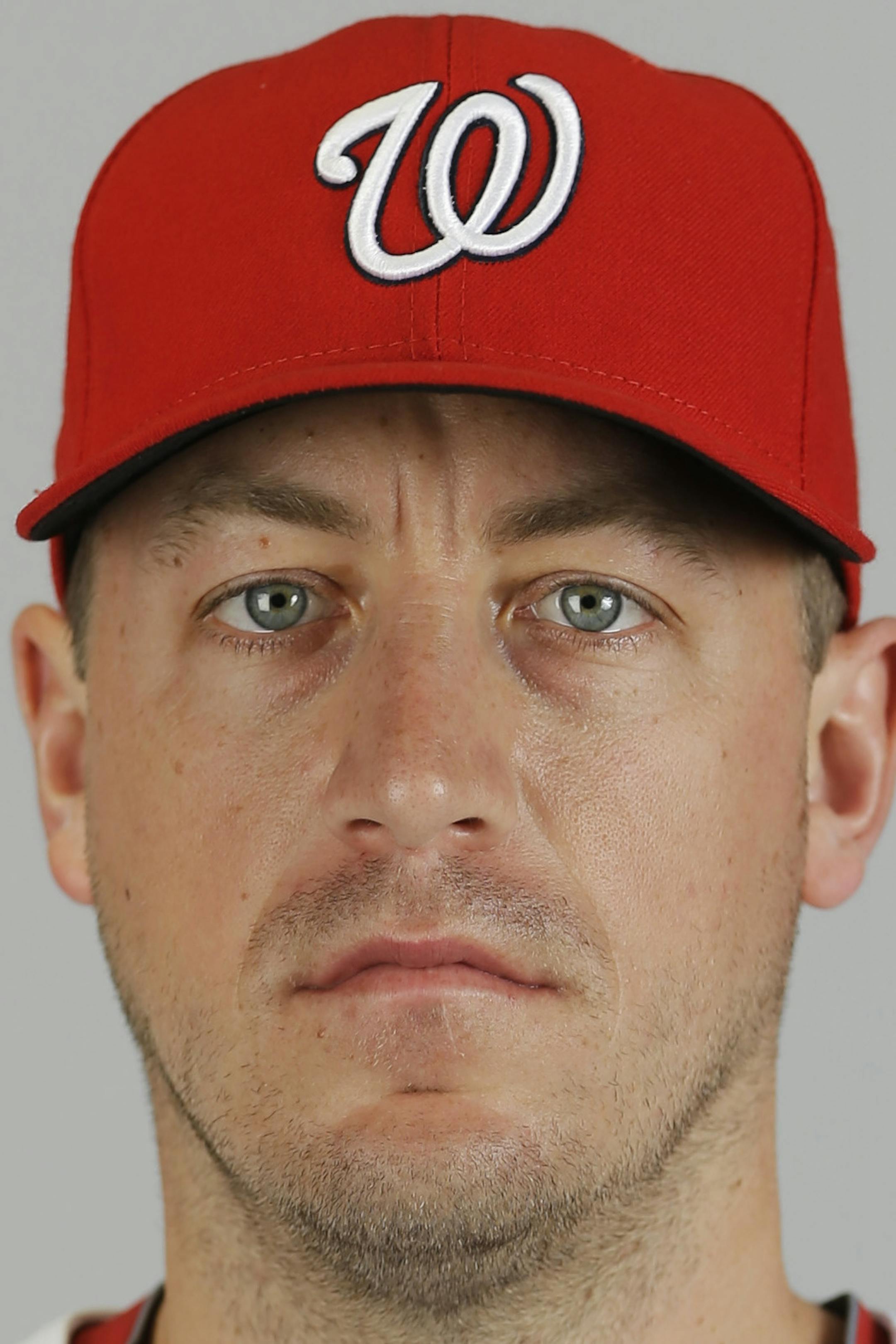 This is a 2015 photo of Jordan Zimmermann of the Washington Nationals baseball team. This image reflects the 2015 active roster as of Sunday, March 1, 2015 when this image was taken. (AP Photo/David Goldman) ORG XMIT: FLDG101
