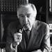 This undated picture shows Walter Cronkite in Tempe, Ariz. Walter Cronkite, the premier TV anchorman of the networks' golden age who reported a tumult