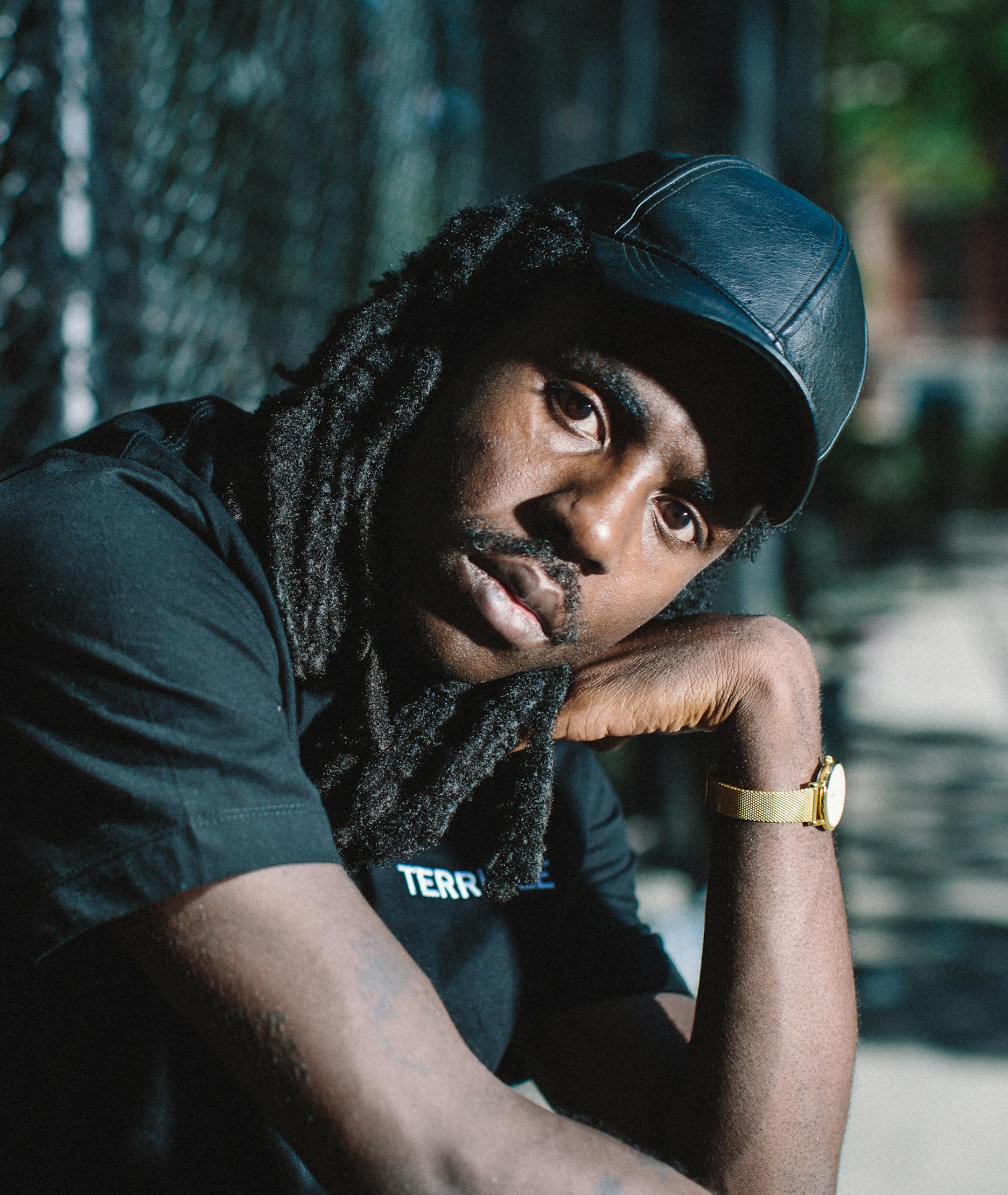 -- PHOTO MOVED IN ADVANCE AND NOT FOR USE - ONLINE OR IN PRINT - BEFORE JUNE 26, 2016. -- Dev Hynes, a.k.a. Blood Orange, at Tompkins Square Park in New York, June 14, 2016. The 30-year-old singer-songwriter-producer stands out among many New York musicians of his generation, and since moving to the city years ago, has found himself nourished by both the elegant and the mundane as he seeks out and studies the cityÕs many crevices and ghosts. (Bryan Derballa/The New York Times)