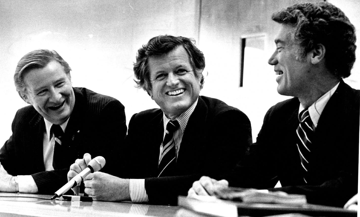 October 17, 1978 Robert short and Sens. Edward Kennedy and Wandell Anderson appeared at a St. Cloud press conference They called U.S. Sen. Wendell Anderson "Judas," praised Robert Short and U.S. Rep. James Oberstar. They hardly noticed U.S. Sen. Edward Kennedy. The about 100 angry opponents of the Anderson-supported compromise Boundary Waters Canoe Area (BWCA) bill hollered their displeasure when Anderson and Kennedy, D-Mass., visited this Iron Range community about 50 miles west of the BWCA yes