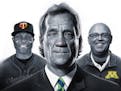 Illustration of Torii Hunter, Flip Saunders and Jerry Kill, who all said goodbye in different ways this week.