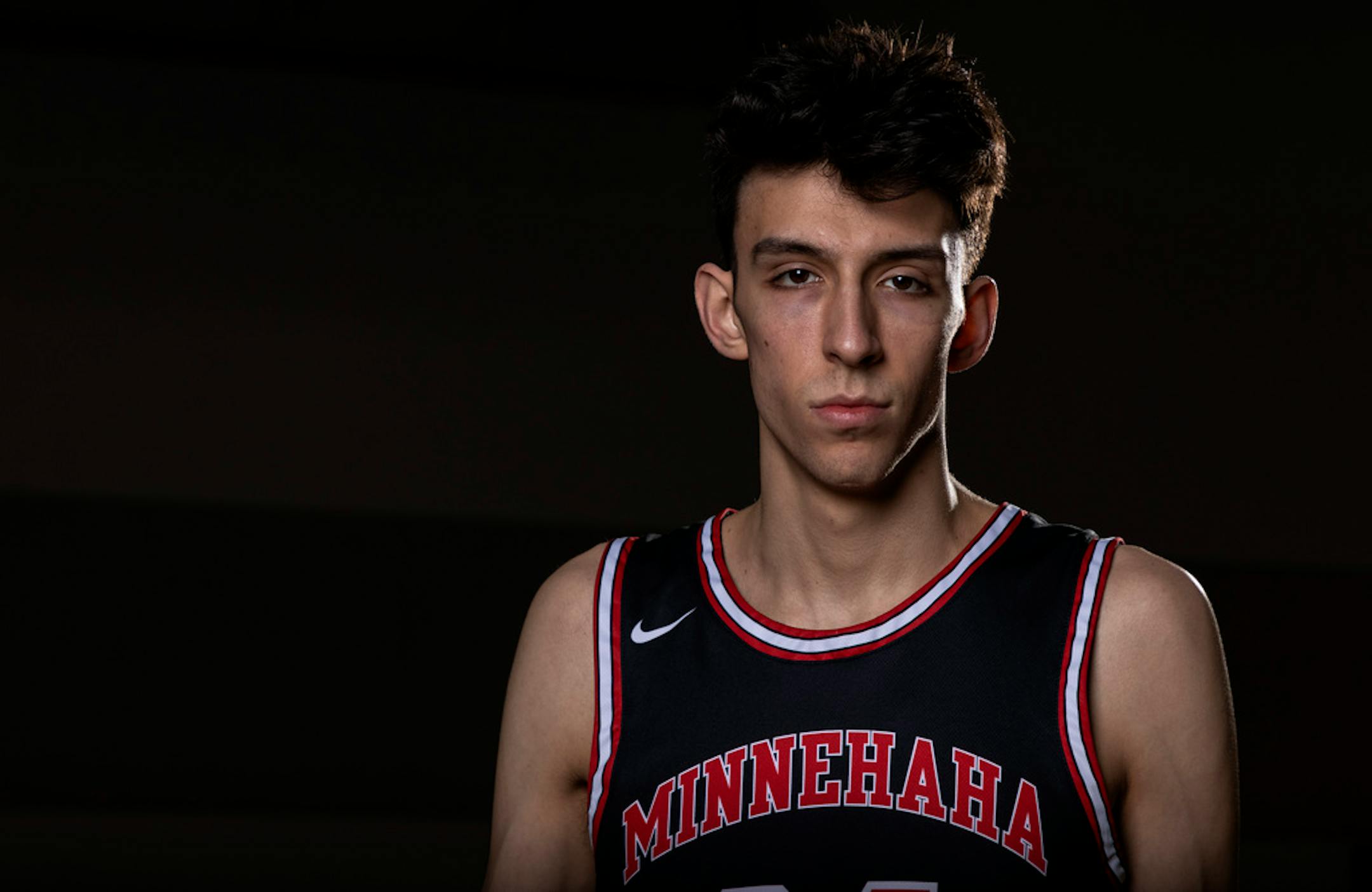 Chet Holmgren (23) of Minnehaha Academy