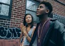 Storm Reid and Jharrel Jerome in "When They See Us."