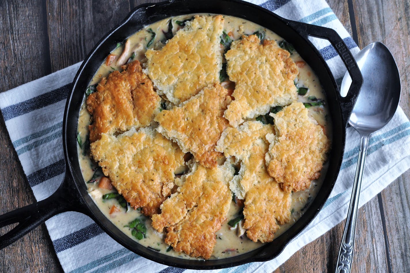 Broken crust chicken pot pie