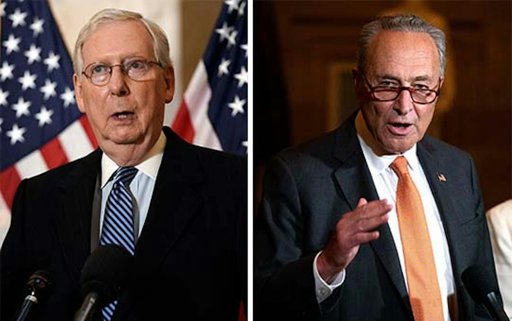 Sen. Mitch McConnell, R-Ky., and Sen. Chuck Schumer, D-N.Y.