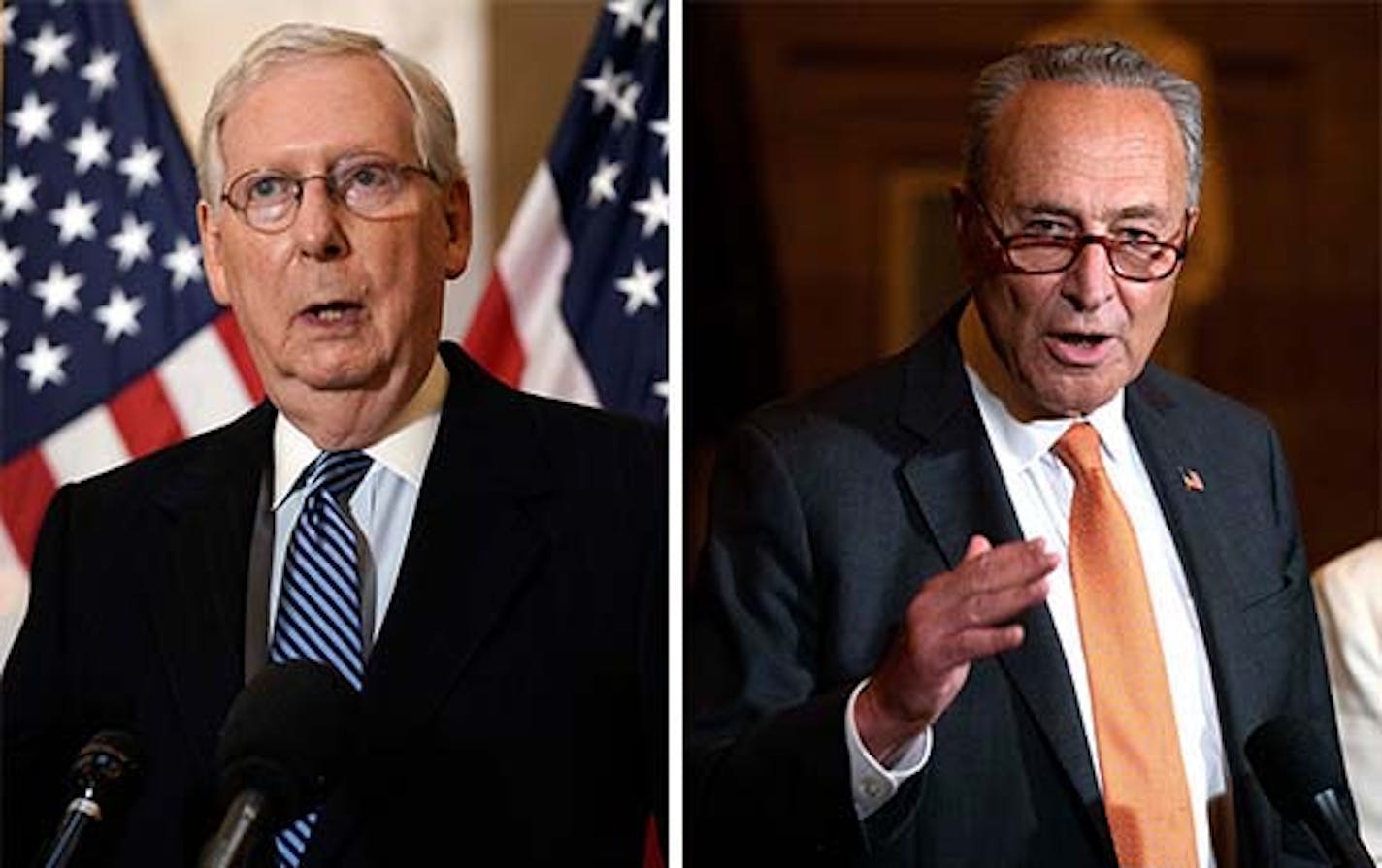 Sen. Mitch McConnell, R-Ky., and Sen. Chuck Schumer, D-N.Y.