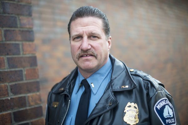 Lt. Bob Kroll, president of the Police Officers Federation of Minneapolis, was photographed outside a Minneapolis Wells Fargo branch on Wednesday afte