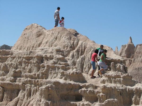 Badlands National Park is just one of the many stops on a road trip through South Dakota.