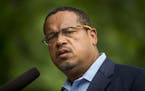 Rep. Keith Ellison at a press conference in August 2018.