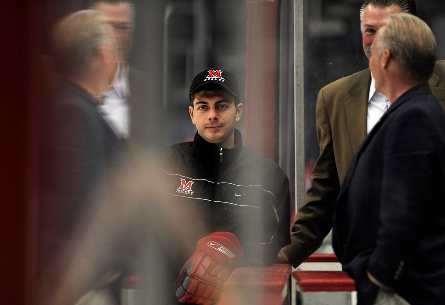 Miami (Ohio) hockey coach Enrico Blasi, in 2009.